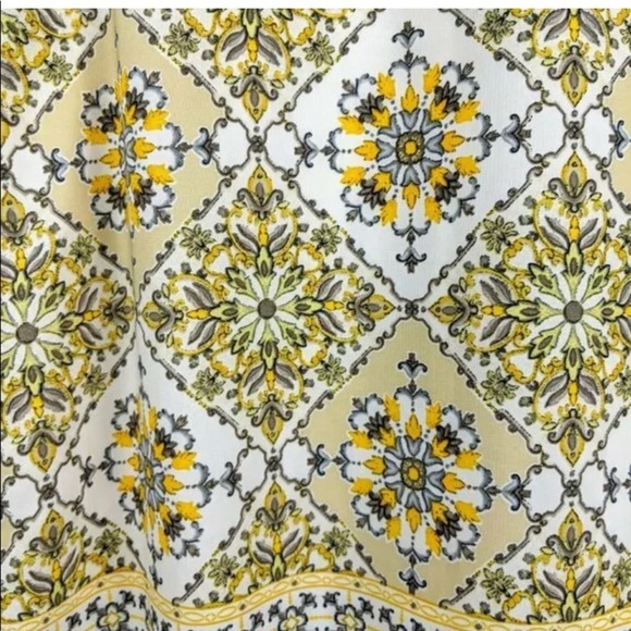 Lulus Yellow dandelions Paisley Shift Dress - Picture 4 of 6